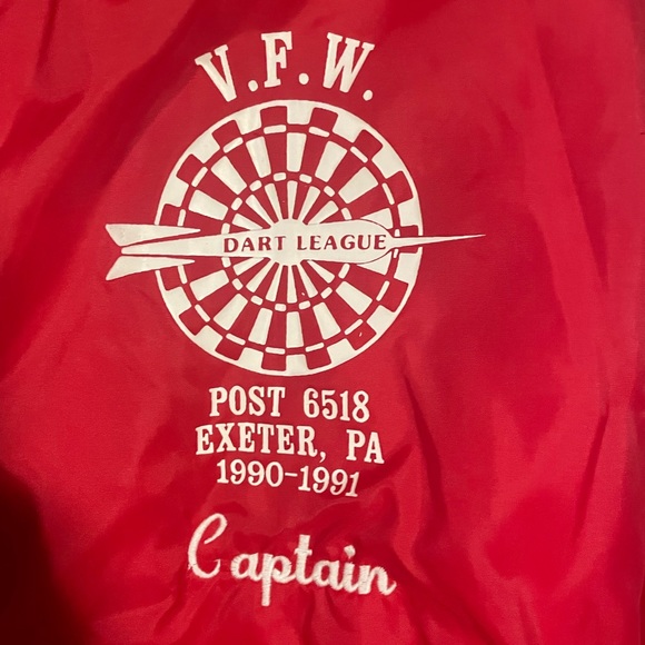 Vintage Nylon Lined Dart League Snap Jacket, Men’s XL - Picture 3 of 7
